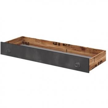 Bettschublade Fargo FG16 für Jugendbett und Kinderbett (Alpenfichte/Raw Steel)