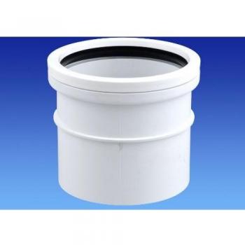 Wavin OsmaSoil 110mm Single Socket Coupler White