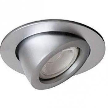 Plafonnier Orientable MINI LUNA 50W GU10 Encastré Chromé Mat