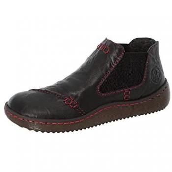 Rieker Stiefelette Damen mit Stretch und Muster