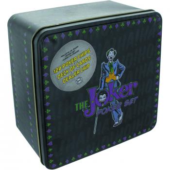 Joker’s Casino Collection – 120-Chip Deck & Card Set in Metal Case
