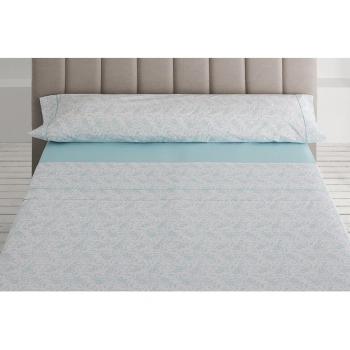Juego de Sábanas Estelía Color Aqua 105 (50% algodón / 50% poliéster)