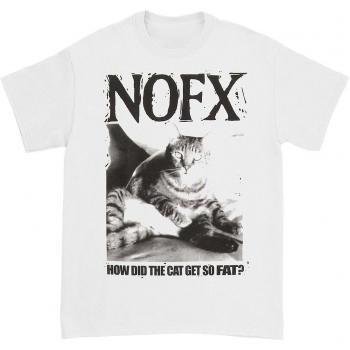 NoFX Fat Cat Hishark T‑shirt Blanc M