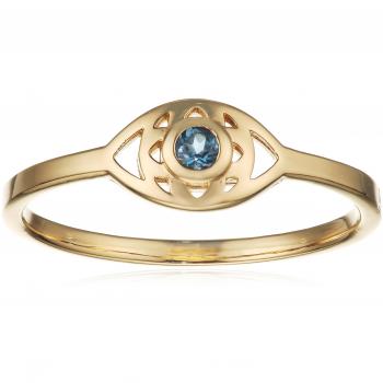 Cai Eleganz: Gelber Topaz-Damenring 925 Sterling (0,820 ct)