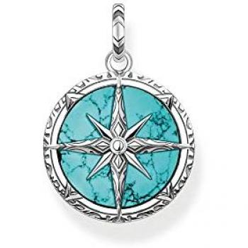 Colgante de plata con turquesa Thomas Sabo brújula