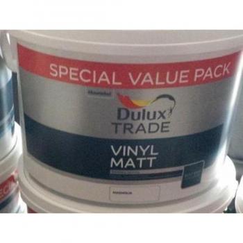 Dulux Trade Vinyl Matt BRILLIANT White 7.5l