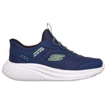 Youth Navy Blue Bounder Pro Slip‑In Shoes – Size 1, Synthetic/ Textile