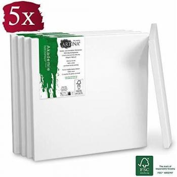 Artina Akademie – Pack de 5 Toiles 20x20 cm