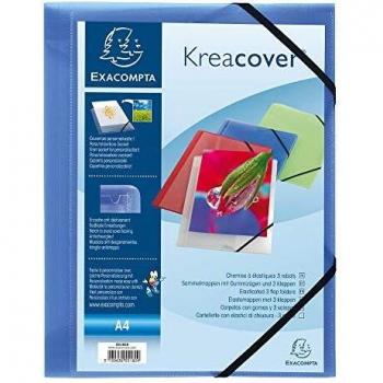 Exacompta Kreacover A4 Folder Pack of 25 Blue