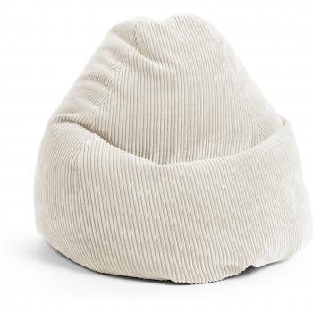 BeanBag Shara XL – 220 L – beiges Cord‑Material