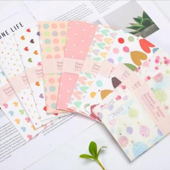 Lot de 10 Enveloppes Papier Fleuron 18×9 cm