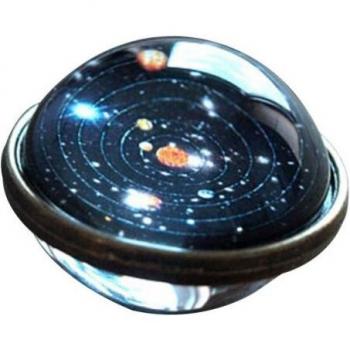 Elegant Starry Glass Solar System Art