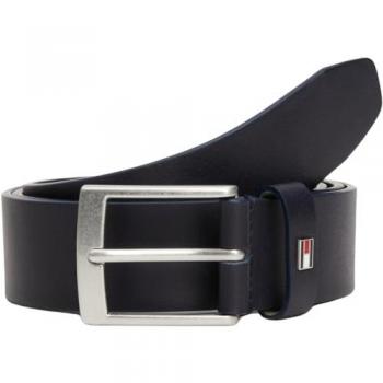 Tommy Hilfiger Men's Blue Leather Belt, Adan, 110 CM