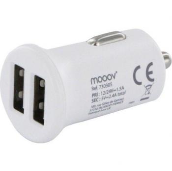 Cargador de Coche USB Doble 2.4A