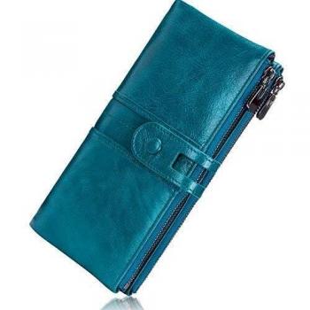 ROULENS Vintage Geldbörse Damen Leder Gross