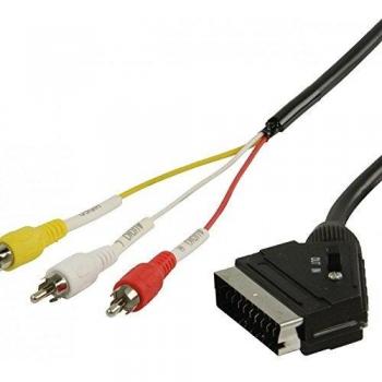 Câble Vidéo Péritel Mâle vers 3 RCA Mâles 1,00 m