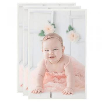 3-Piece Silver MDF Photo Frame Collage for Table 13x18cm