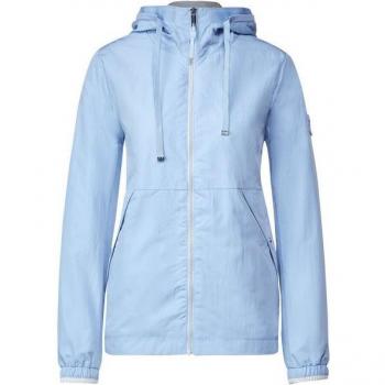 Street One Damen Windbreaker 36 – Blau, Polyester‑Nylon-Mix (60/40), Polyester-Futter
