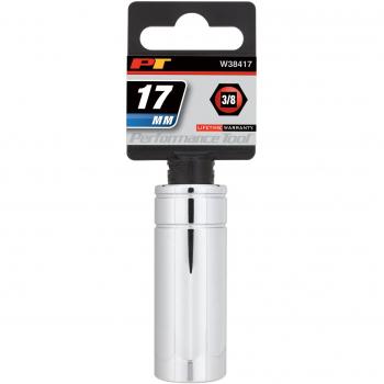 W38417 3/8” Drive 6‑Point Socket (17 mm) – Performance Tool