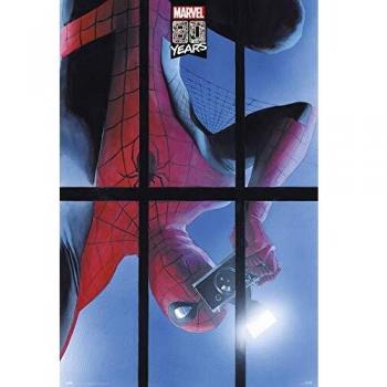 Póster Marvel Spider-Man 80 años