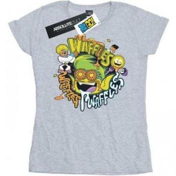 Teen Titans Go Waffle Mania Cotton Tee for Women