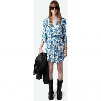 Robe de Printemps Ruz Écru Imprimé Floral Zadig&Voltaire