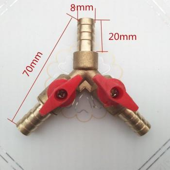 Válvula de Bola de 3 Válvulas para Manguera de Gas