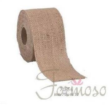 Rotolo di Juta marrone h 7 cm x 10 mt