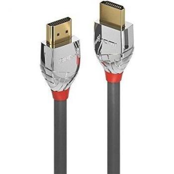 Lindy 5m High Speed HDMI Cable, Cromo Line, Premium Design, Gold Plated, with Ethernet, 4K 60Hz HDMI 2.0 18G 3D 1080p 120Hz 144Hz HDR ARC CEC ATC Tested TV OLED Monitor Xbox PS4 PS5 Blu-ray Soundbar