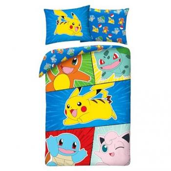 Set de Juego de Cama Pokémon – 2 piezas + Funda de Almohada 70x90 cm