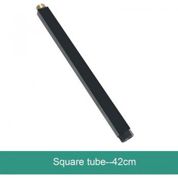 Grifo de Ducha Ajustable de Bronce con Tubo Negro-Dorado