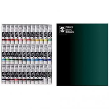 Turner Professional Acrylic Gouache Set – 36‑Color 20 ml Palette