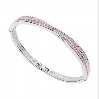 Bracelet de strass avec breloques pour femmes