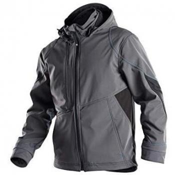 Dassy Unisex Gravity Softshell-Jacke, Grau/Schwarz, 3XL