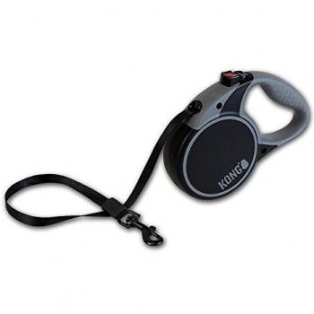 KONG 16 ft Black Terrain Retractable Leash for Medium Dogs Up to 65 lbs