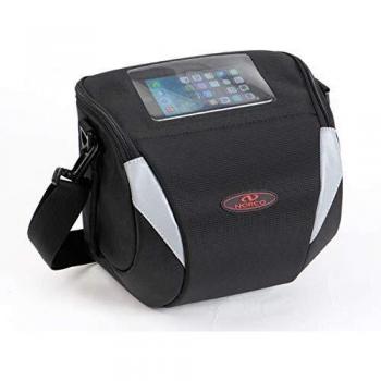 Norco Manitoba Handlebar Storage Bag, 8.5 L, Black, One‑Size Unisex