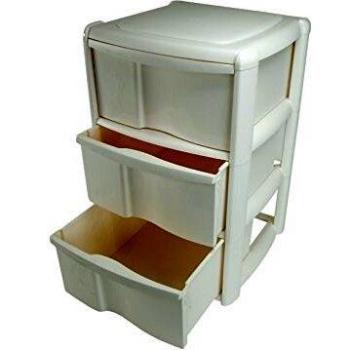 Cassettiera Bambu 3 Cassetti Colori Assortiti