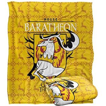 Iron Throne Luxe Throw – Warner Brothers Silky Soft Blanket (152x127 cm, White)