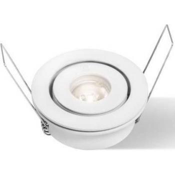Barthelme Trient 5000K Einbau-Downlight – weiß, CC, schwenkbar / starr