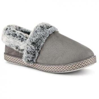 Chaussons en Mousse à Mémoire Doublés en Gris