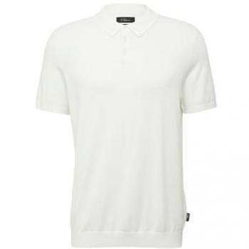 Strickpoloshirt im BLACK LABEL Design aus Baumwoll‑Seidenmix