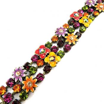 B1740 Lily’s Dual‑Tone Green Bracelet
