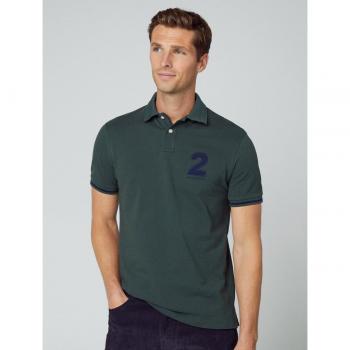 Short Sleeve Heritage Polo – Dark Green, Size S
