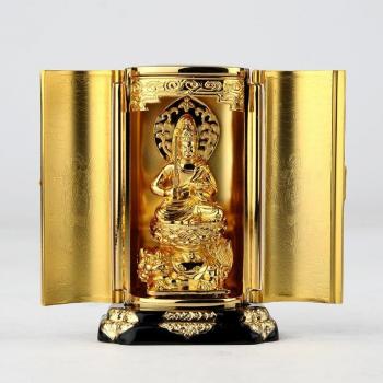Gold‑Accented Manjusri Buddhist Guardian Statue – Zodiac Year 2024