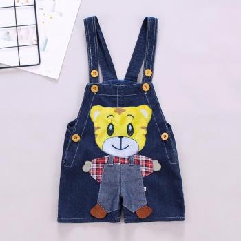 Salopette Courte Décontractée d'Été en Jean pour Enfants