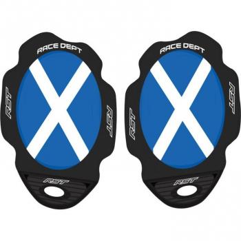 Curseur de genou moto RST Flag Series Saltaire Blanc Bleu