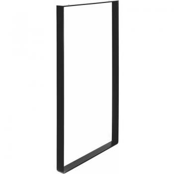 Pieds de meuble en acier finition noire mate 85cm