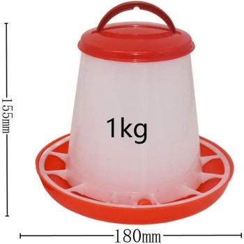 1KG Rooster and Hen Drinker/Feeder