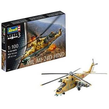 Maquette hélicoptère Mil Mi‑24D (1/100) – Revell