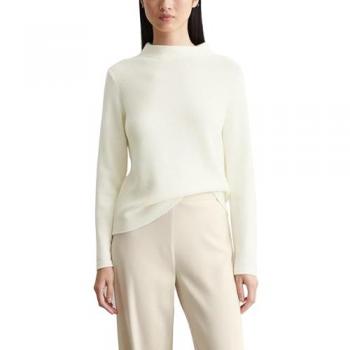 Marc O'Polo Stehkragenpullover aus Organic Cotton, Größe XL, weiß